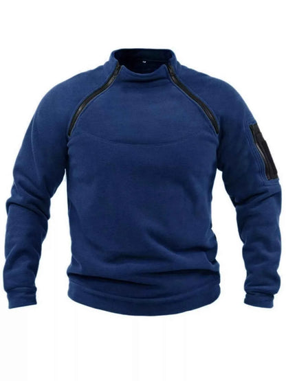 Men's Full Size Long Sleeve Fleece Sweatshirt Plus Size