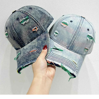 Distressed Adjustable Baseball Cap