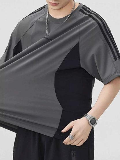 Men's Plus Size Round Neck Short Sleeve T-Shirt