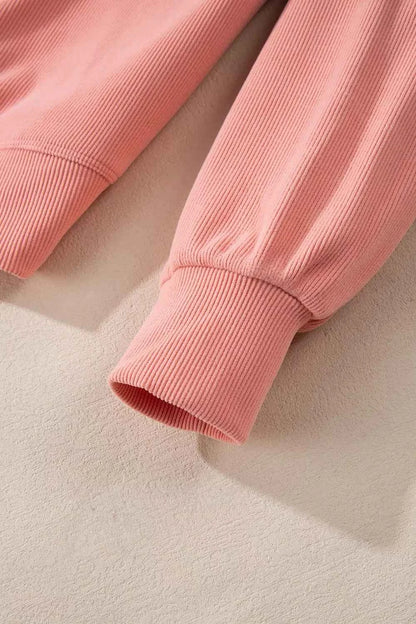 Ribbed Round Neck Top and Pants Set