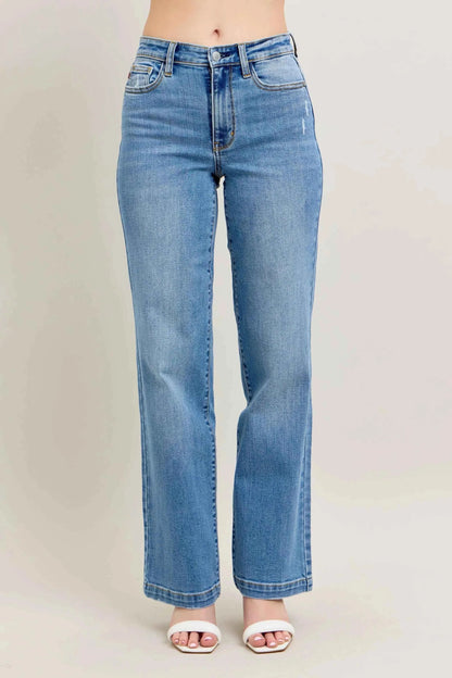 Judy Blue Full Size High Waist Straight Jeans Plus Size