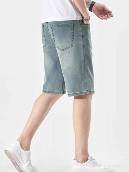 Men's Wash Casual Denim Shorts