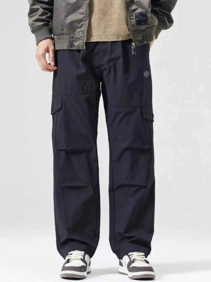 Men's Full Size Wide Leg Cargo Pants Plus Size