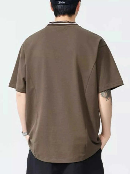 Men's Plus Size Round Neck Short Sleeve T-Shirt