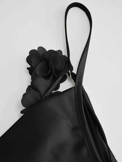 Cowl Neck Satin Maxi Dress