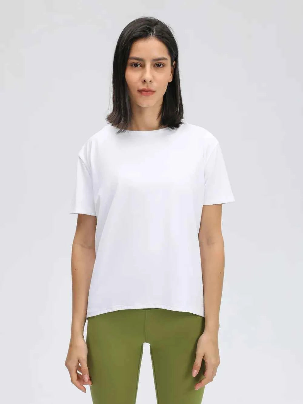 Millennia Round Neck Short Sleeve Active T-Shirt