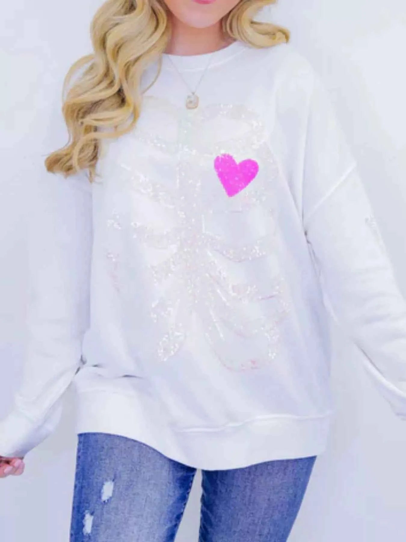 Full Size Halloween Round Neck Long Sleeve Sweatshirt Plus Size