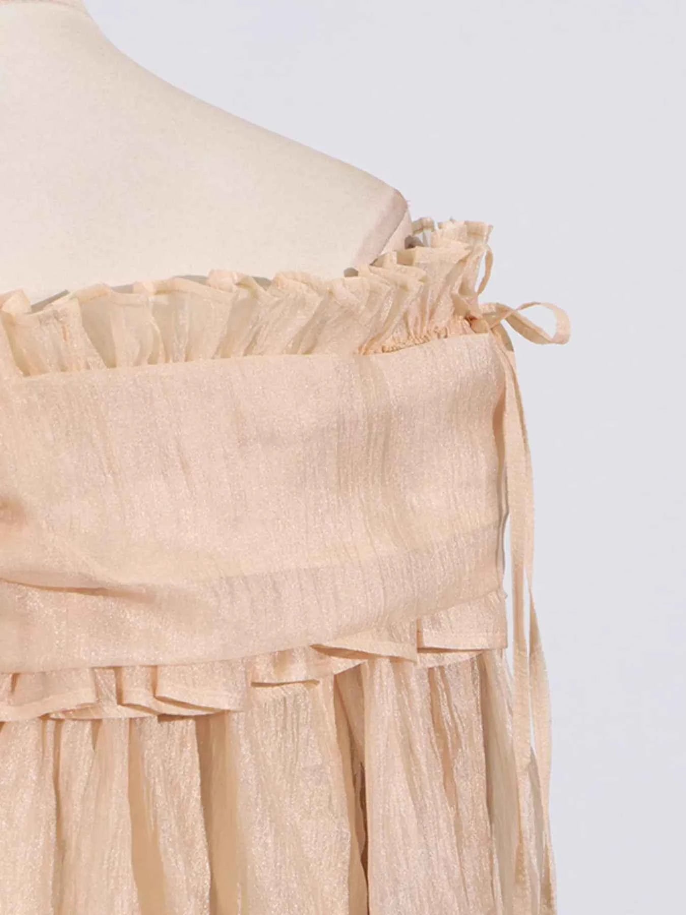 Ruffle Off-Shoulder Flounce Sleeve Blouse