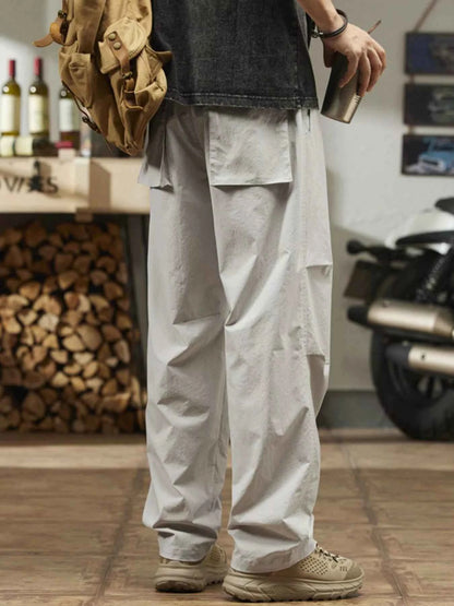 Men's Plus Size Casual Relaxed Fit Drawstring Pants
