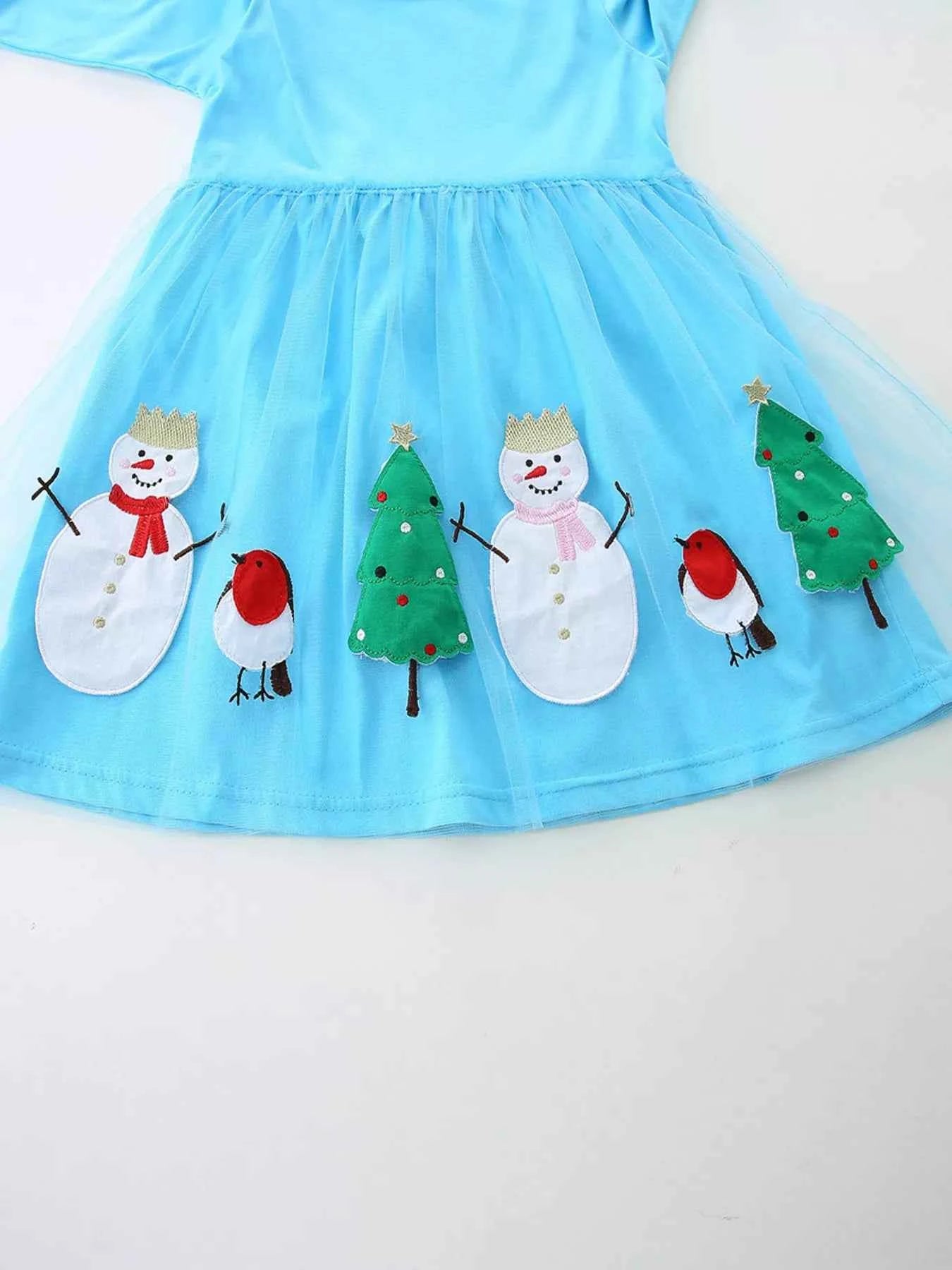 Children's Christmas Long Sleeve Dress