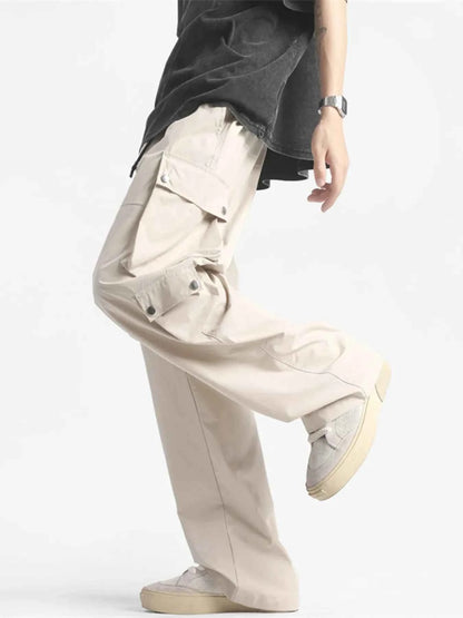 Men's Plus Size Wide Leg Cargo Pants