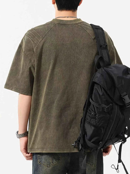 Men's Plus Size Round Neck Short Sleeve T-Shirt