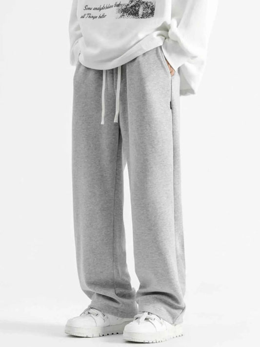 Men's Full Size Casual Loose-Fit Drawstring Sweatpants Plus Size