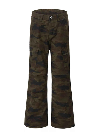Men's Camouflage Wide Leg Cargo Pants