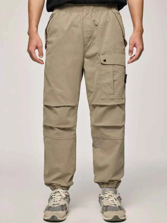 Men's Full Size Elastic Waist Joggers Plus Size
