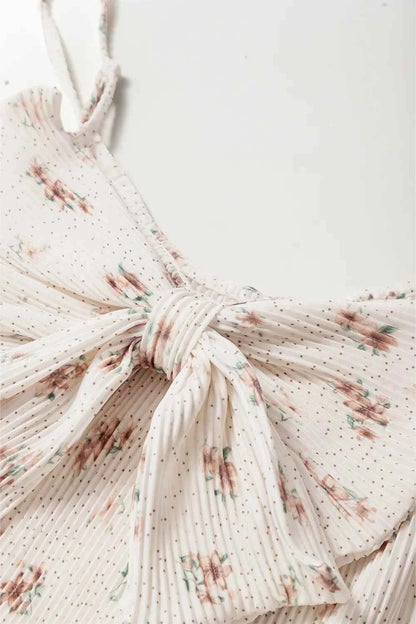 Floral Bow Back Scoop Neck Cami