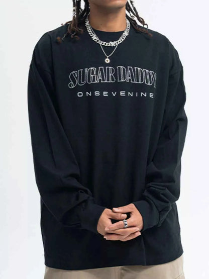 Men's Round Neck Letter Graphic T-Shirt