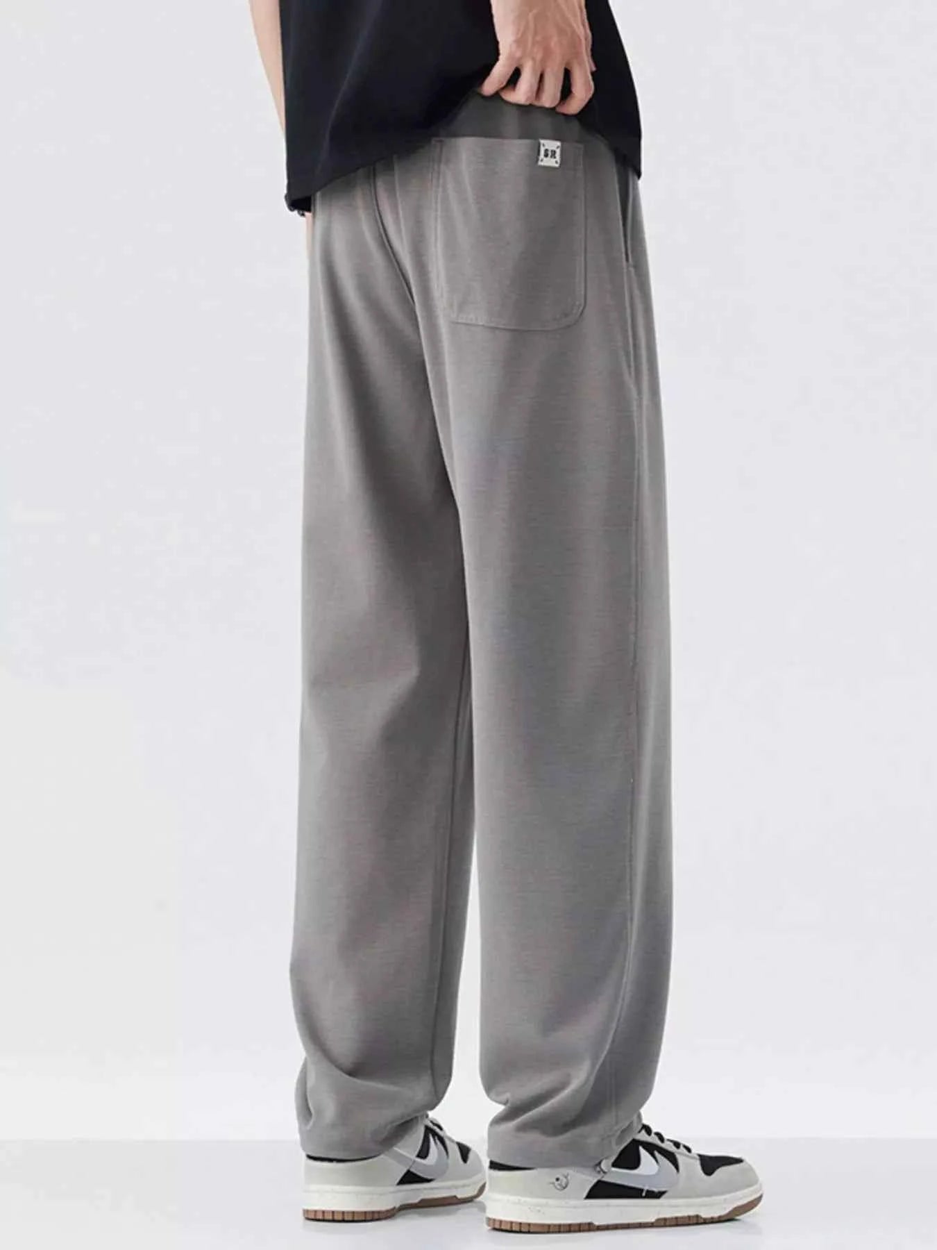 Men's Plus Size Drawstring Relaxed Fit Casual Pants