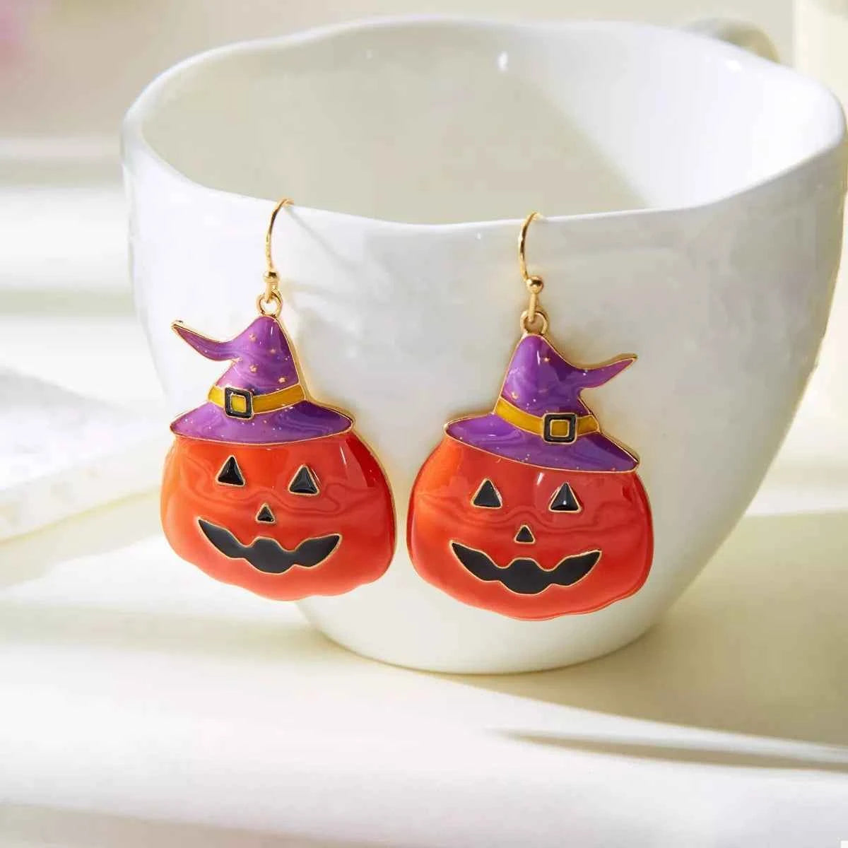 Halloween Pumpkin Dangle Earrings