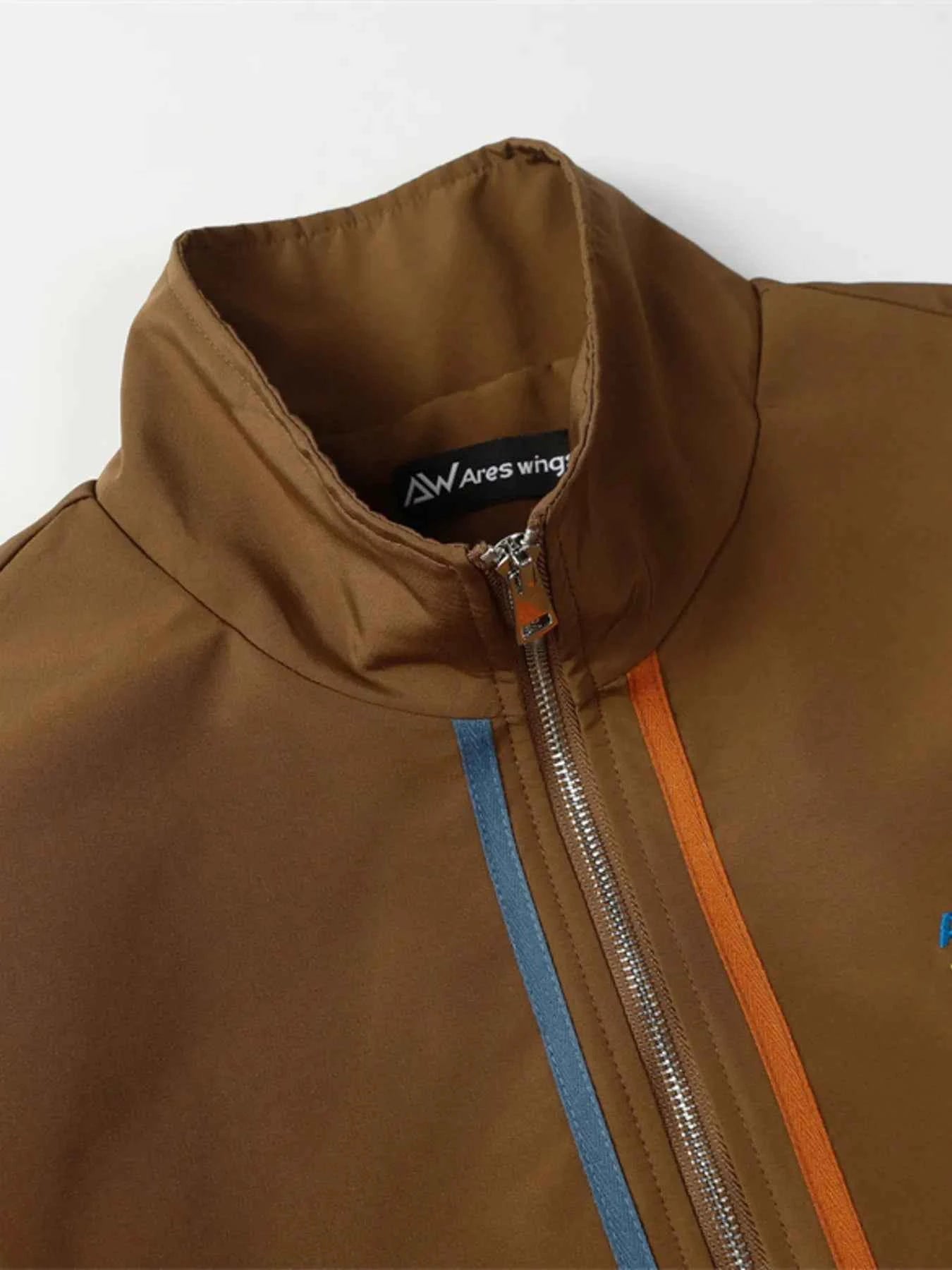 Men's Striped Long Sleeve Jacket