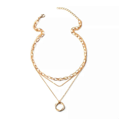 Three Layered Pendant Necklace