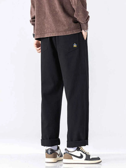 Men's Full Size Casual Loose-Fit Drawstring Pants Plus Size