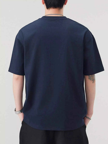 Men's Plus Size Round Neck Short Sleeve T-Shirt