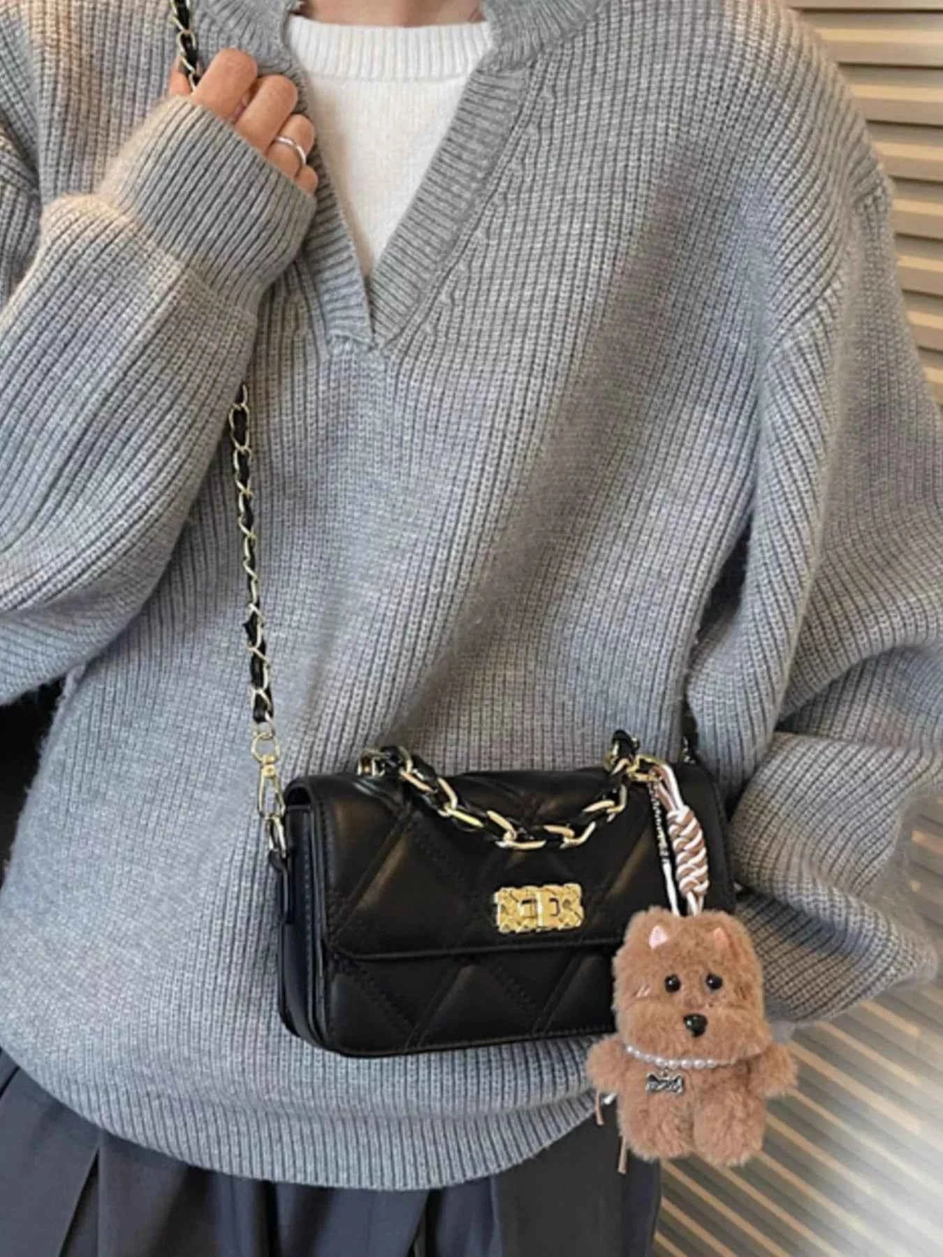 Quilted Leather Crossbody Bag