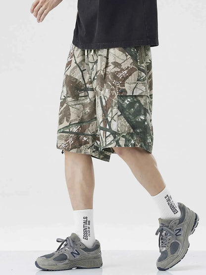 Men's Plus Size Camouflage Cargo Shorts