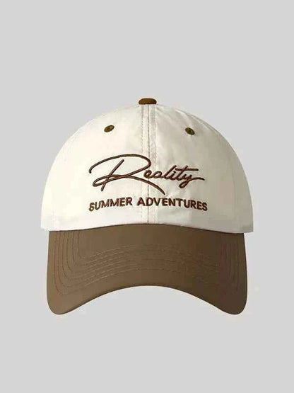 Letter Embroidered Adjustable Baseball Cap