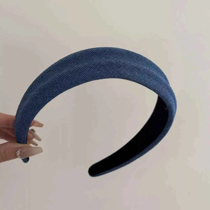 Denim Padded Wide Headband