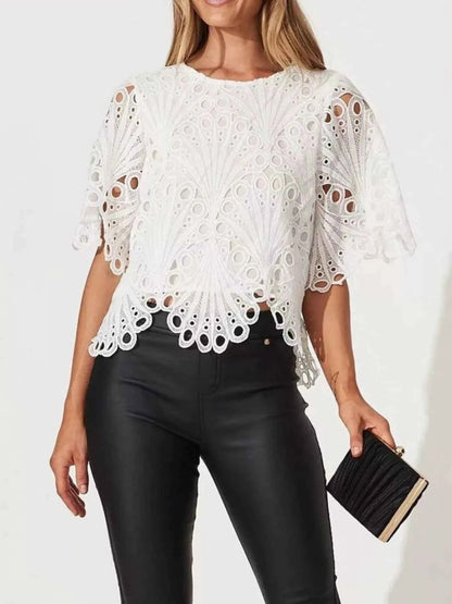 Lace Half Sleeve Blouse