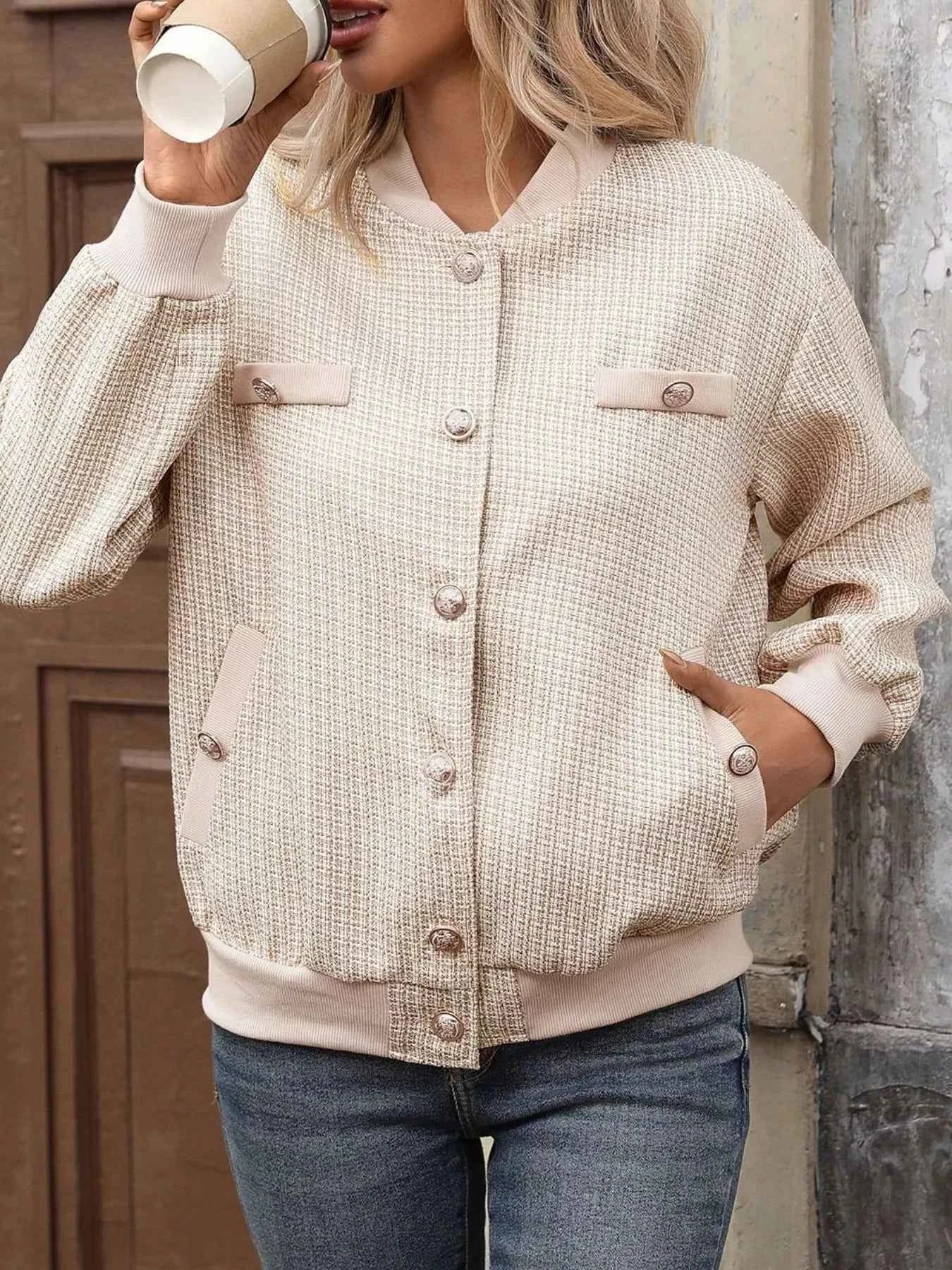 Button Up Long Sleeve Jacket