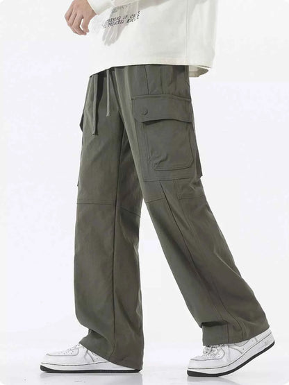 Men's Full Size Multi-Pocket Cargo Utility Pants Plus Size