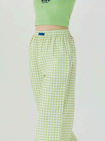 Elastic Waist Wide Leg Pants