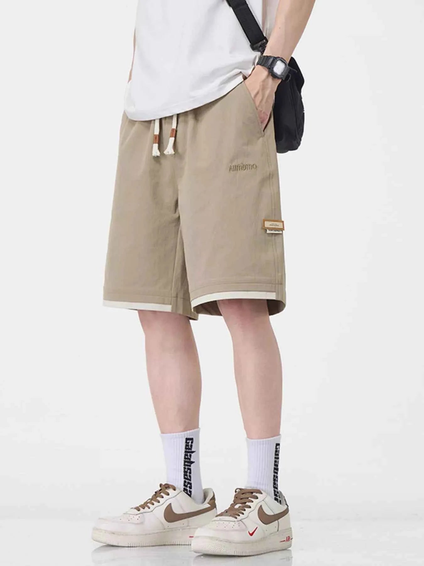 Men's Plus Size Drawstring Loose Fit Shorts