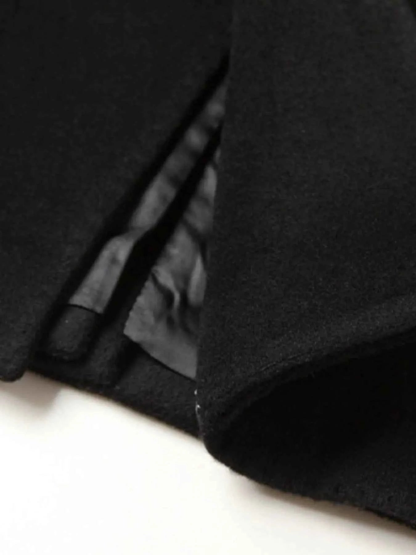Men's Plus Size Button Up Long Sleeve Longline Coat