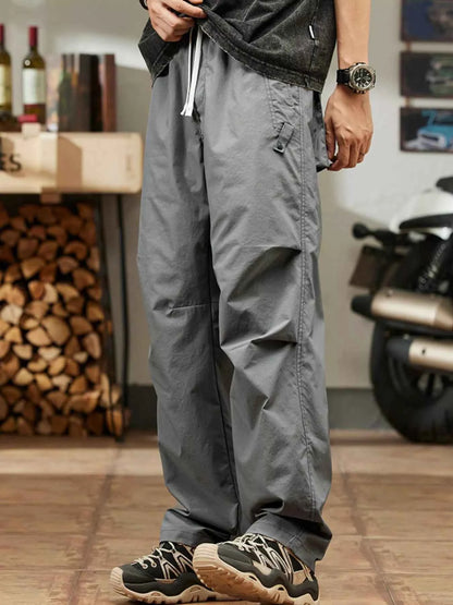 Men's Plus Size Casual Relaxed Fit Drawstring Pants