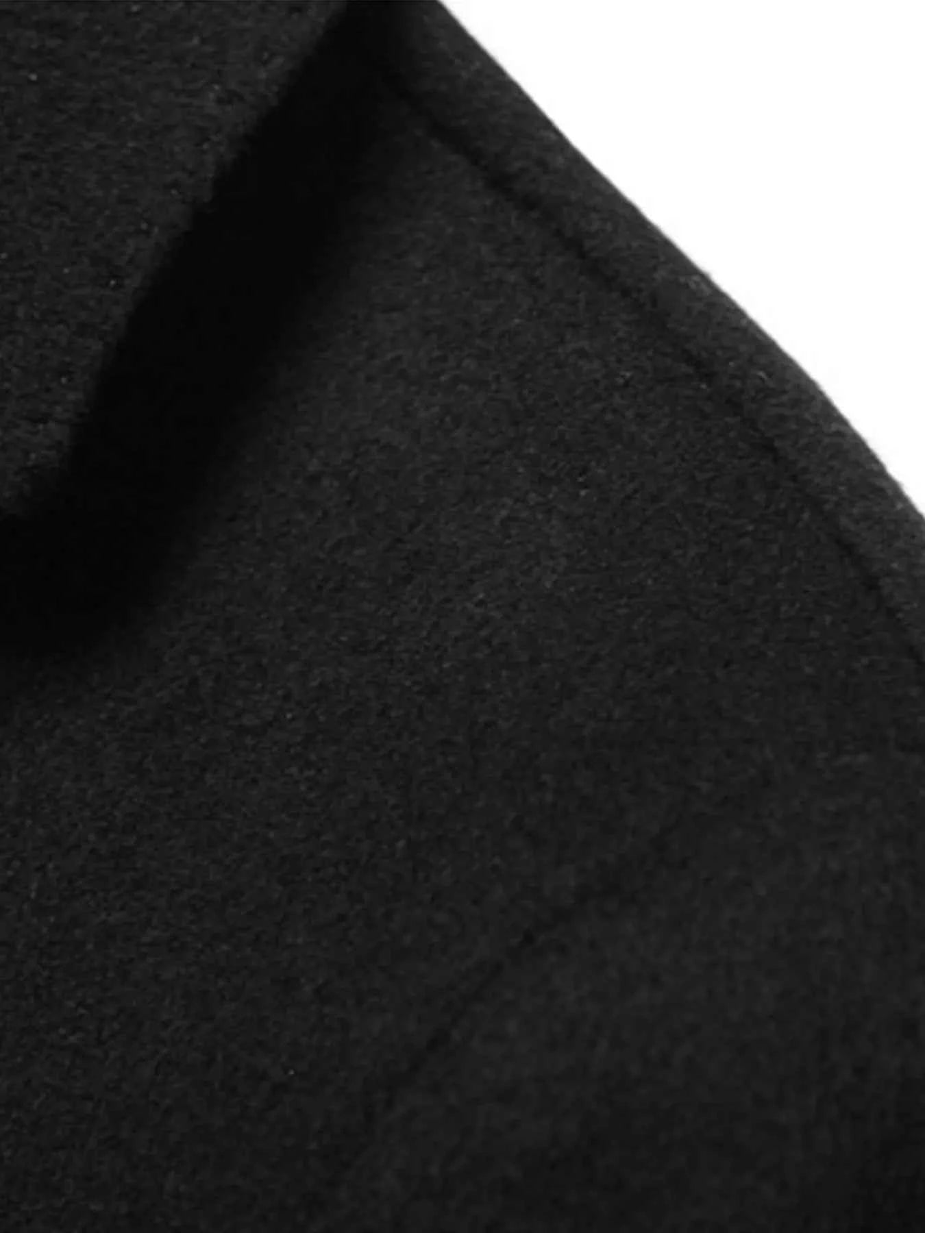 Men's Plus Size Wool Long Sleeve Outerwear