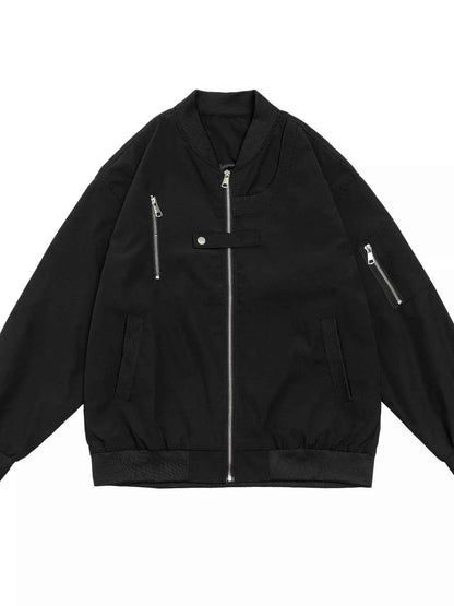 Men's Plus Size Zip Up Long Sleeve Jacket