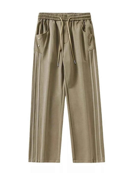 Men's Full Size Drawstring Wide Leg Casual Pants Plus Size