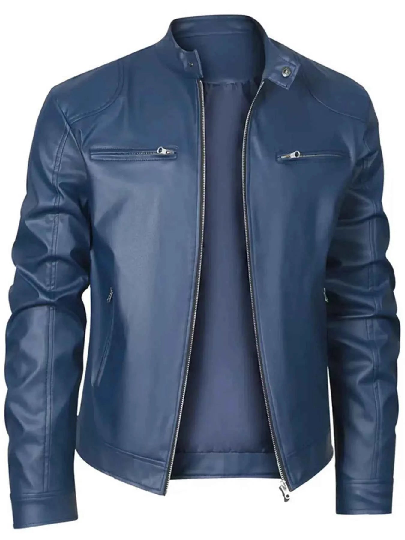 Men's Full Size Zip Up Long Sleeve Jacket Plus Size