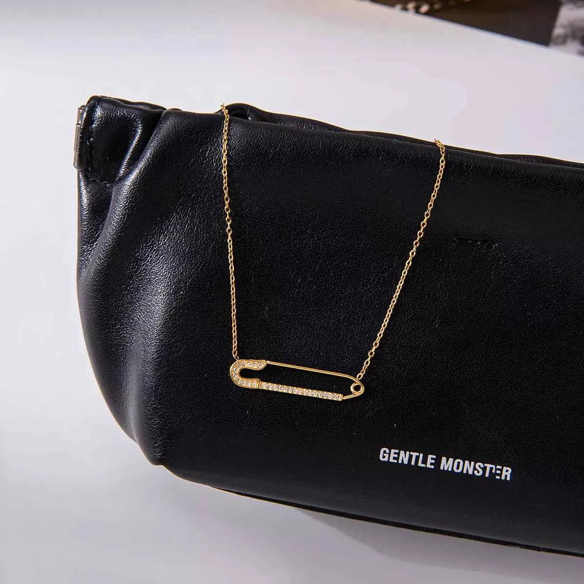 18K Gold-Plated Paperclip Necklace