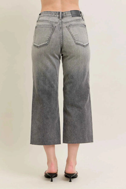 Judy Blue Full Size Wide Leg Capris Jeans Plus Size