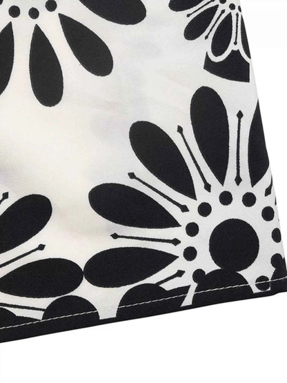 Floral Print Tie Strap Casual Maxi Dress