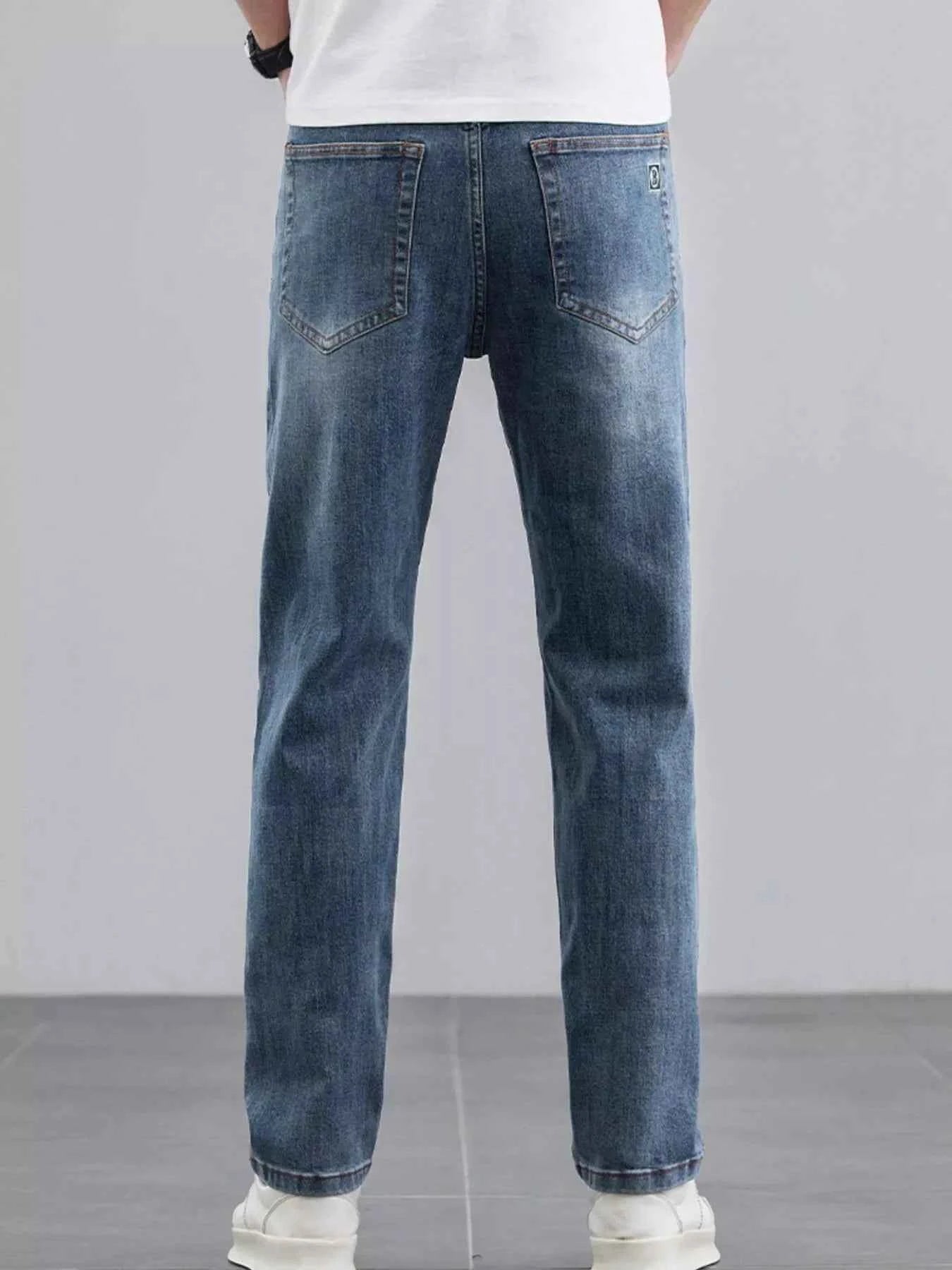Men's Wash Straight Leg Jeans
