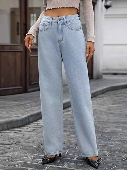High Waisted Wide Leg Jeans