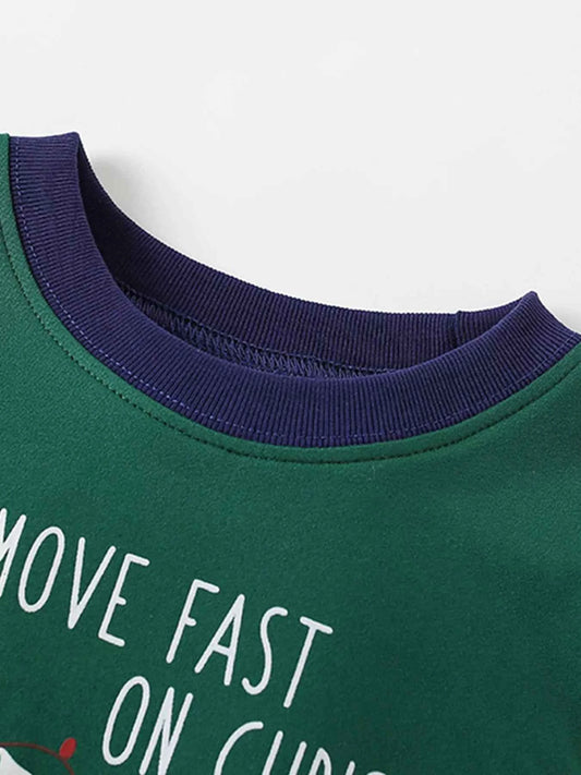 Children's Christmas Sloth Long Sleeve Pajama Set