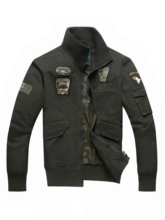 Men's Plus Size Zip Up Long Sleeve Jacket