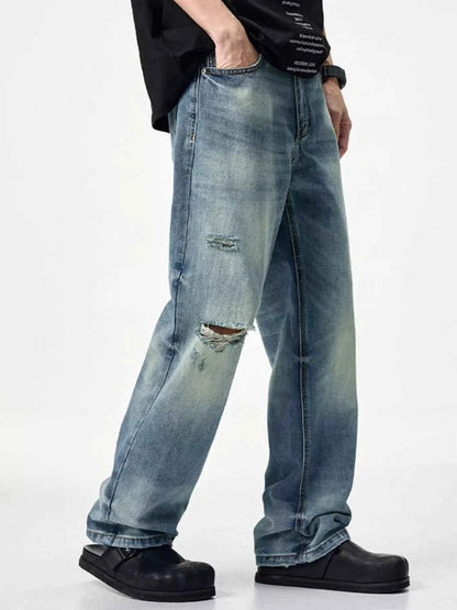 Men's Distressed Relaxed Fit Jeans